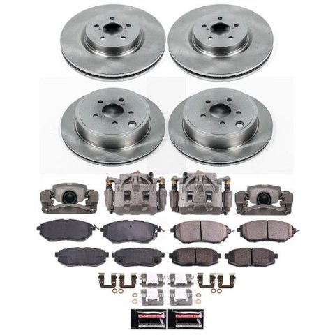 Power Stop 10-14 Subaru Legacy Front and Rear Autospecialty Kit w/Calipers (1x psbKOE5883, 1x psbKOE285)
