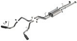 Borla 07-21 Toyota Tundra Cat-Back Touring SS Catback Exhaust w/ Black Chrome Tips thumbnail 1
