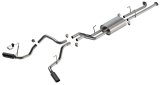 Borla 07-21 Toyota Tundra 4.6L/5.7L Cat-Back Touring SS Catback Exhaust w/ Black Chrome Tips thumbnail 1