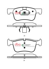 DBA 12-15 BMW 320i SP Performance Front Brake Pads thumbnail 1
