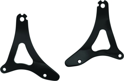 Kuryakyn Fixed Mounts Multi-Purpose Driver & Passenger Backrest 14 and Up Touring Models Black thumbnail 1