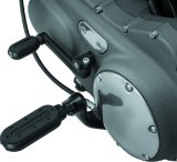 Kuryakyn Heavy Industry Pegs With Adapters Satin Black thumbnail 1