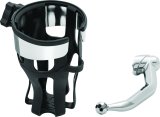 Kuryakyn Reflex Drink Holder Honda Goldwing DCT Handlebar Left Side Mount Chrome thumbnail 2