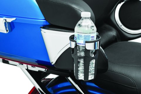 Kuryakyn Reflex Drink Holder Right Side HD Touring Passenger Mount 14 and Up Chrome thumbnail 3