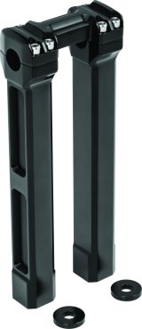 Kuryakyn 12inch Billet Handlebar Risers Black thumbnail 2
