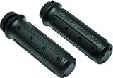 Kuryakyn Heavy Industry Grips Dual Cable Black thumbnail 1