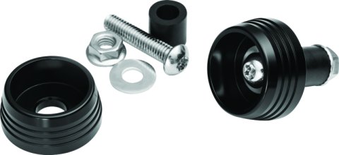 Kuryakyn Lodestar Axle Sliders Black thumbnail 1