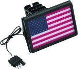 Kuryakyn Freedom Flag LED Hitch Cover Black thumbnail 2