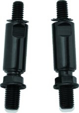 Kuryakyn Raised Mirror Mount Adapters Gloss Black thumbnail 1