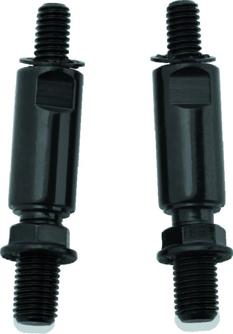 Kuryakyn Raised Mirror Mount Adapters Gloss Black
