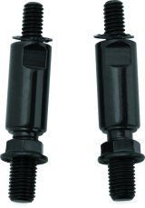 Kuryakyn Raised Mirror Mount Adapters Gloss Black thumbnail 2