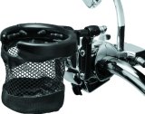Kuryakyn Drink Holder Mesh Basket with Perch Mount Universal Gloss Black thumbnail 3