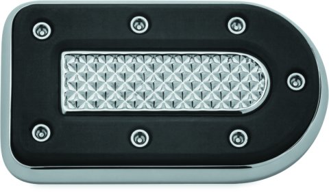 Kuryakyn Heavy Industry Brake Pedal Pad FX Models Chrome thumbnail 2