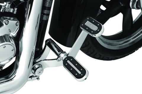 Kuryakyn Heavy Industry Brake Pedal Pad FX Models Chrome thumbnail 3