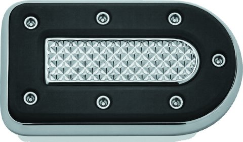 Kuryakyn Heavy Industry Brake Pedal Pad FX Models Chrome thumbnail 4