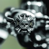 Kuryakyn Replacement Zombie Grip Emblems With Throttle Boss Chrome thumbnail 3