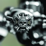 Kuryakyn Replacement Zombie Grip Emblems With Throttle Boss Chrome thumbnail 4