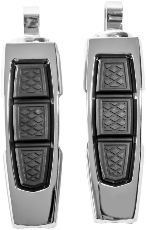 Kuryakyn Enygma Footpegs With Adapter - Chrome