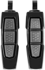 Kuryakyn Enygma Footpegs With Adapter- Gloss Black thumbnail 1