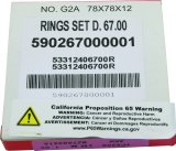 Vertex Pistons 88-06 YFS 200 Blaster Piston Ring - 1.00mm thumbnail 1