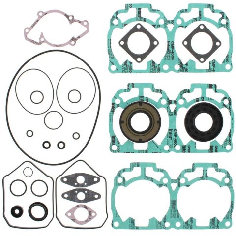 Vertex Pistons 00-01 Formula Deluxe 700/01-02 Grand Touring 700 Complete Gasket Kit w/ Seals