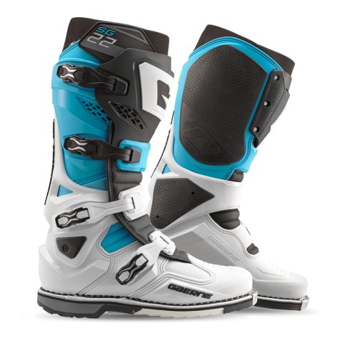 Gaerne SG22 Limited Edition Boot White/Black/Light Blue Size - 8 thumbnail 1
