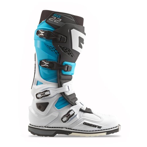 Gaerne SG22 Limited Edition Boot White/Black/Light Blue Size - 10.5 thumbnail 1