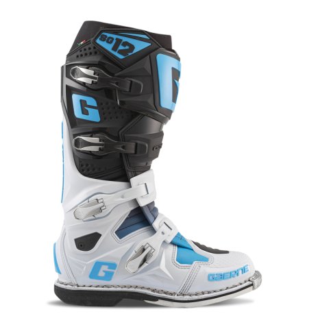 Gaerne SG12 Limited Edition Boot Black/White/Carolina Blue - Size 10 thumbnail 5