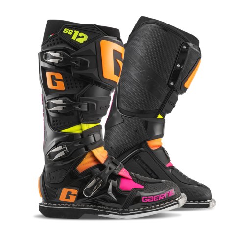 Gaerne SG12 Limited Edition Boot Black/Orange/Pink - Size 7 thumbnail 1