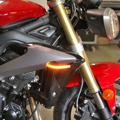 New Rage Cycles 13-17 Triumph Street Triple Front Turn Signals thumbnail 1