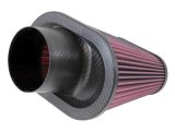 K&N Universal Air Filter 3 11/16in Flange x 8 3/4 x 5 1/2in Base x 6 3/8 x 3 3/16in Top x 7in Height thumbnail 7