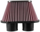 K&N Universal Air Filter - 3in Dual Flange / 10x5.125in Base / 6.375x3.0625in Top / 5.5in Height thumbnail 4
