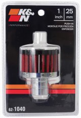 K&N Steel Base Crankcase Vent Filter/Breather 1in Vent OD x 2in OD x 1.5in Height thumbnail 8