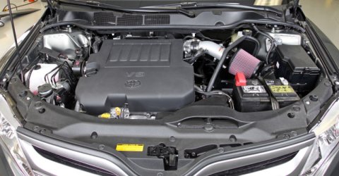 K&N 07-10 Toyota Camry V6-3.5L Silver Typhoon Short Ram Intake thumbnail 5