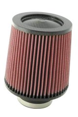 K&N Round Tapered Universal Air Filter 3 inch Flange 6 inch Base 5 inch Top 6 inch Height thumbnail 1