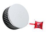K&N Universal Chrome Filter 2 1/2 inch O/S FLG / 4 1/2 inch OD / 2 inch Height thumbnail 2