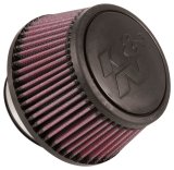 K&N Universal Round Clamp-On Air Filter 3in Flange ID x 6in Base OD x 4.625in Top OD x 3in Height thumbnail 1