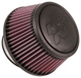 K&N Universal Round Clamp-On Air Filter 3in Flange ID x 6in Base OD x 4.625in Top OD x 3in Height thumbnail 2