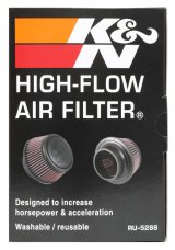 K&N Universal Round Clamp-On Air Filter 3in Flange ID x 6in Base OD x 4.625in Top OD x 3in Height thumbnail 4