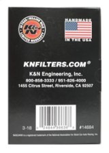 K&N Universal Round Clamp-On Air Filter 3in Flange ID x 6in Base OD x 4.625in Top OD x 3in Height thumbnail 7