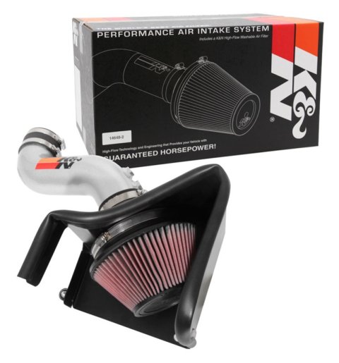 K&N 15-18 Hyundai Sonata L4-2.4L F/I Silver Typhoon Short Ram Intake thumbnail 4