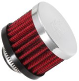 K&N 0.625 inch ID 2 inch OD 1.5 inch H Clamp On Crankcase Vent Filter thumbnail 3