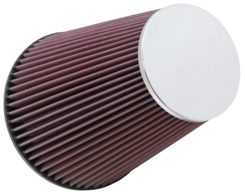 K&N Universal Chrome Filter 6 inch FLG / 7.5 inch Base / 4.5 inch Top / 9 inch Height thumbnail 2