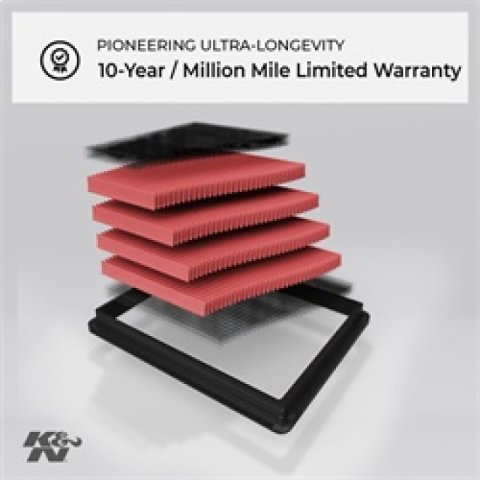 K&N 07-09+ Mini Cooper S R56 Drop In Air Filter thumbnail 1