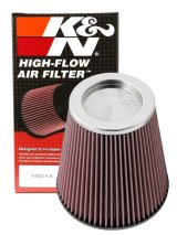 K&N Round Tapered Universal Air Filter 6 inch Flange 7 1/2 inch Base 5 inch Top 7 1/2 inch Height thumbnail 9