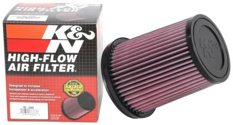 K&N Filter Universal Rubber Filter 4in Flg 6 17/32in OD 8 21/32in H thumbnail 2