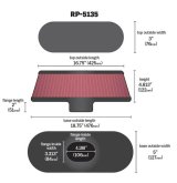 K&N Air Filter with Carbon Fiber Top and Base thumbnail 4