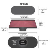 K&N Air Filter with Carbon Fiber Top and Base thumbnail 5