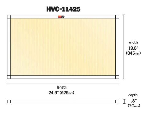 K&N HVAC Filter - 14 x 25 x 1 thumbnail 6
