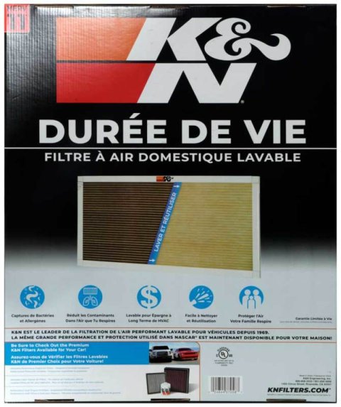 K&N HVAC Filter - 20 x 24 x 1 thumbnail 3